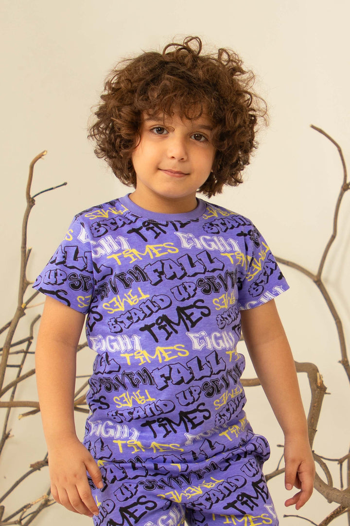 Printed Tee Purple