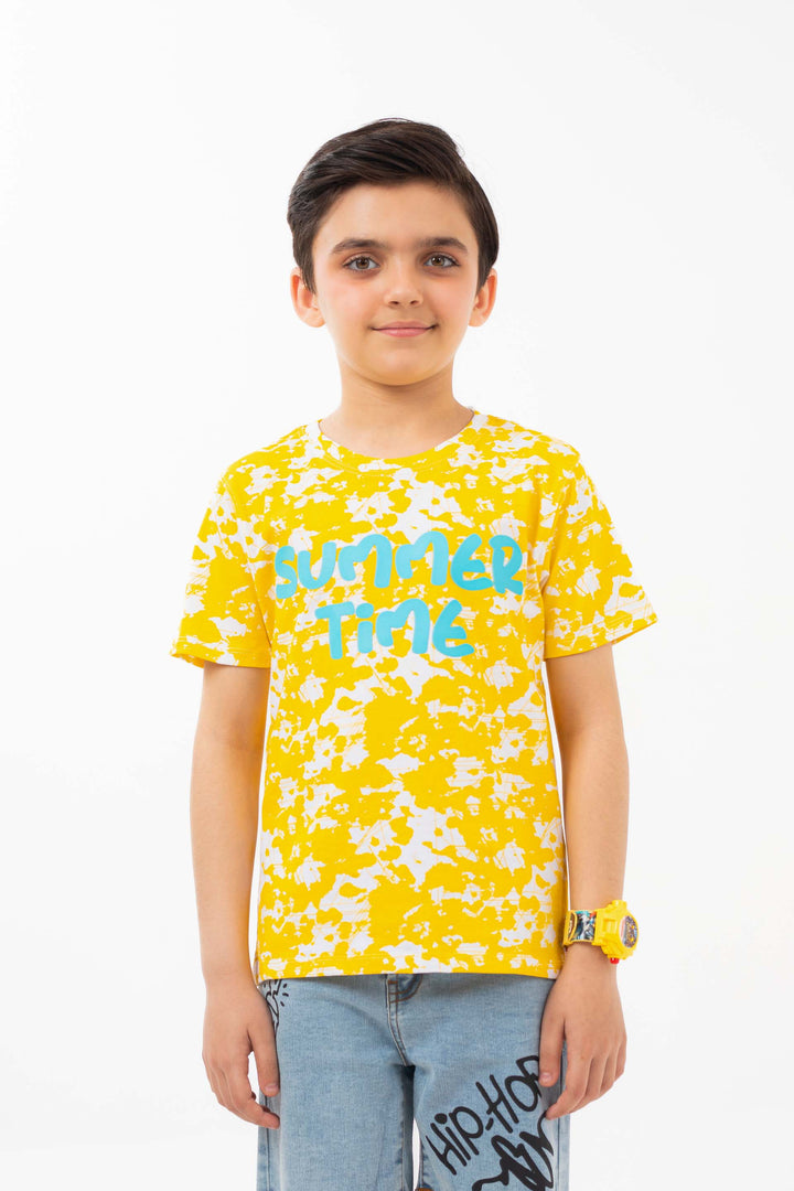 Tie Dye Tee Yellow