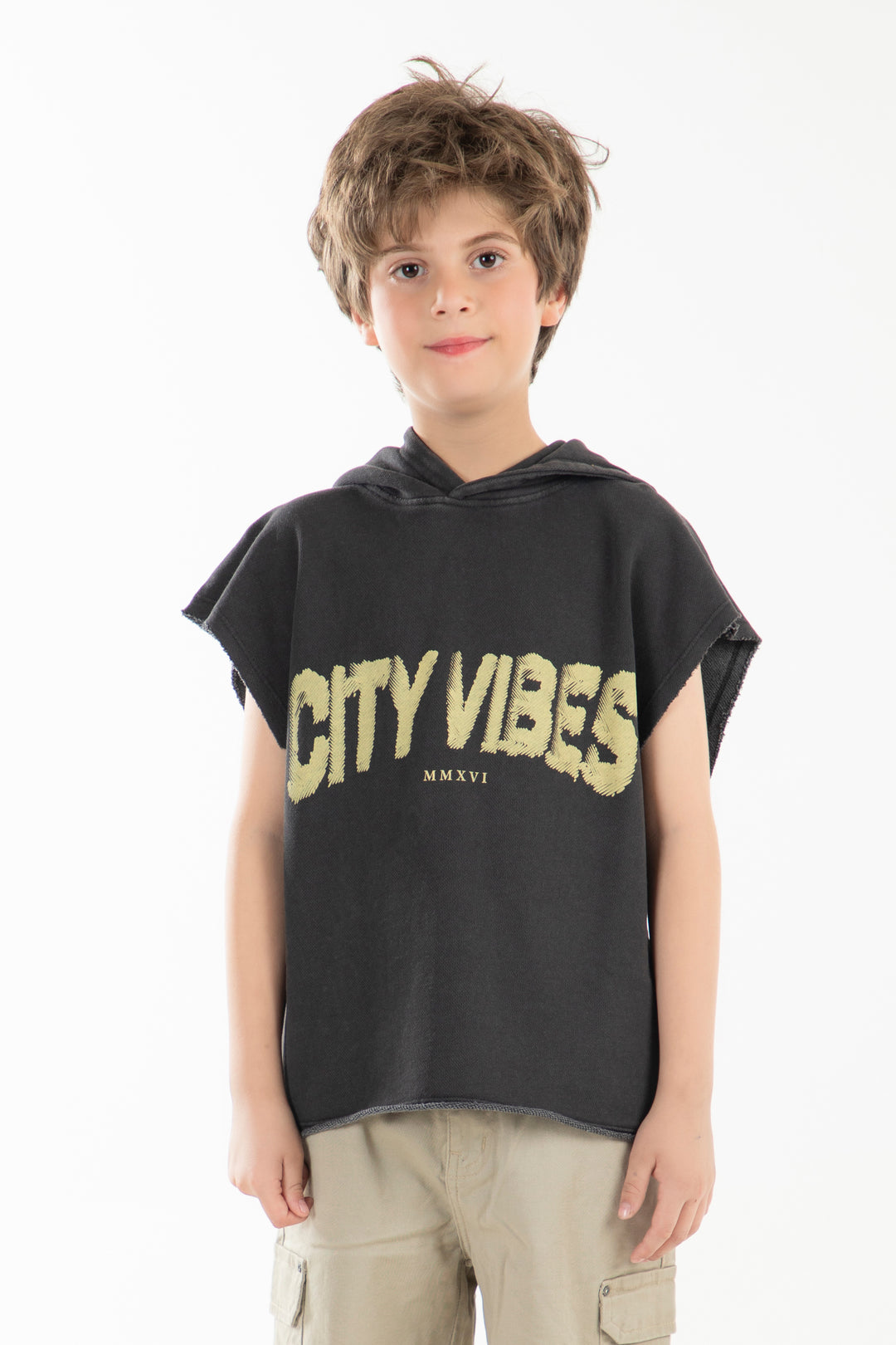 Sleeveless Hooded Tee