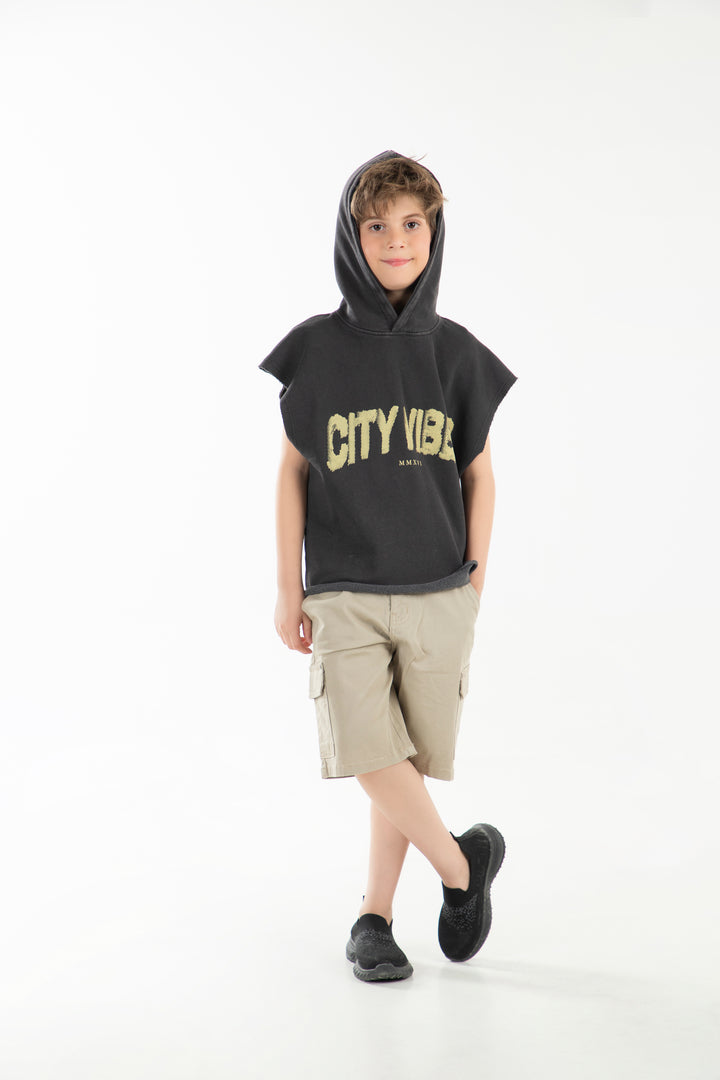 Sleeveless Hooded Tee