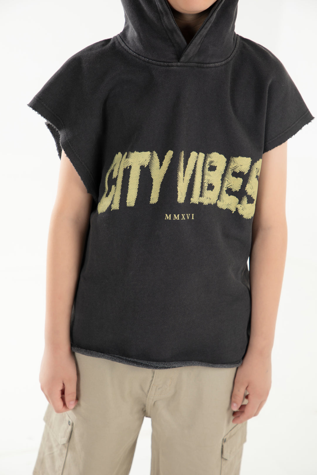 Sleeveless Hooded Tee