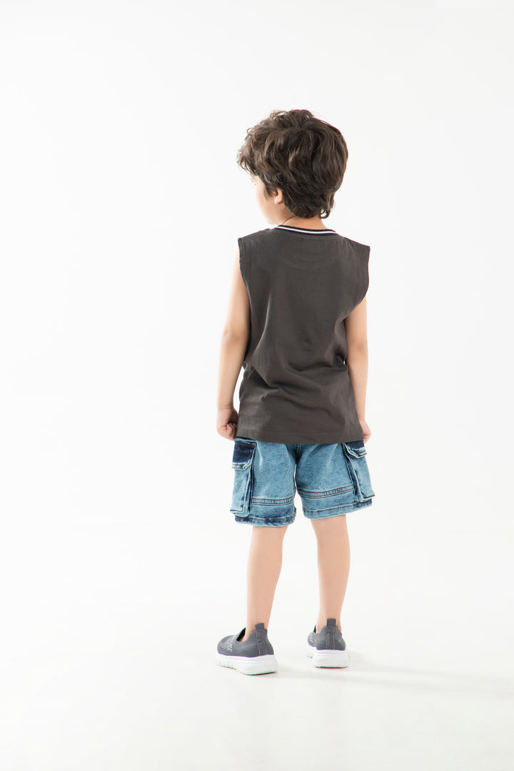Sleeveless Football Tee
