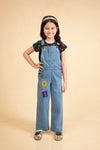 Badge Dungarees Blue