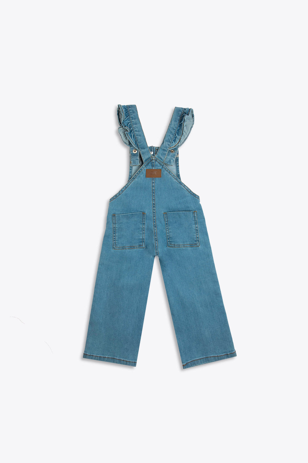 Ruffled Dungarees Blue