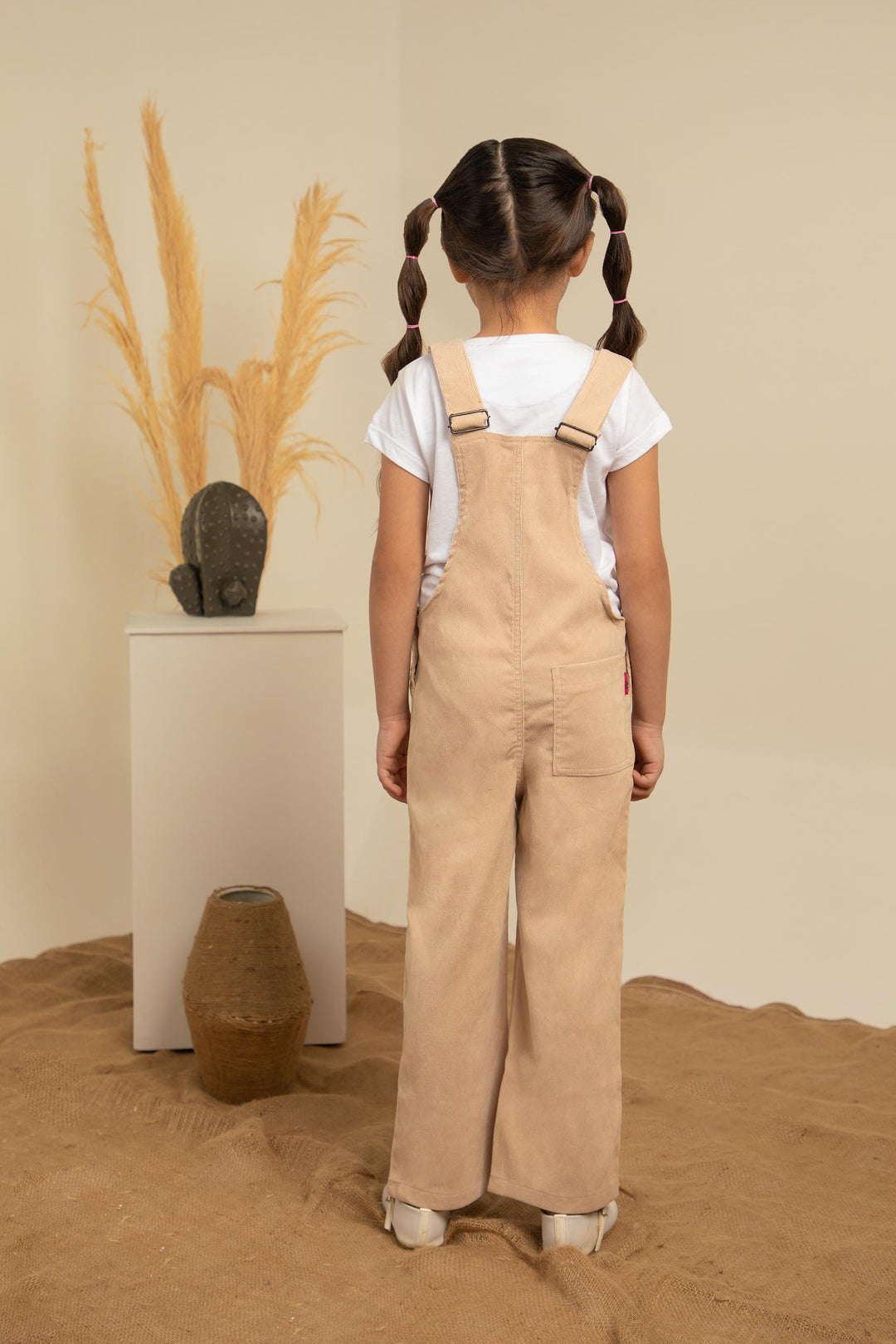 Corduroy Dungarees Beige