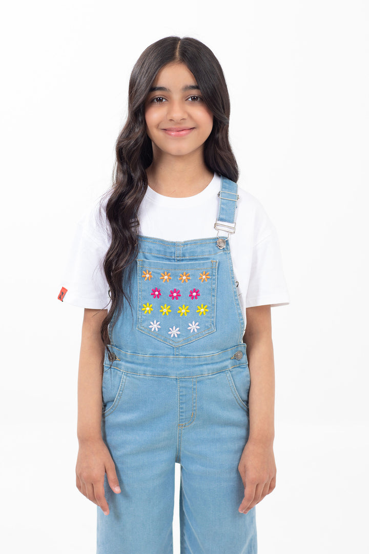 Embroidered Dungarees