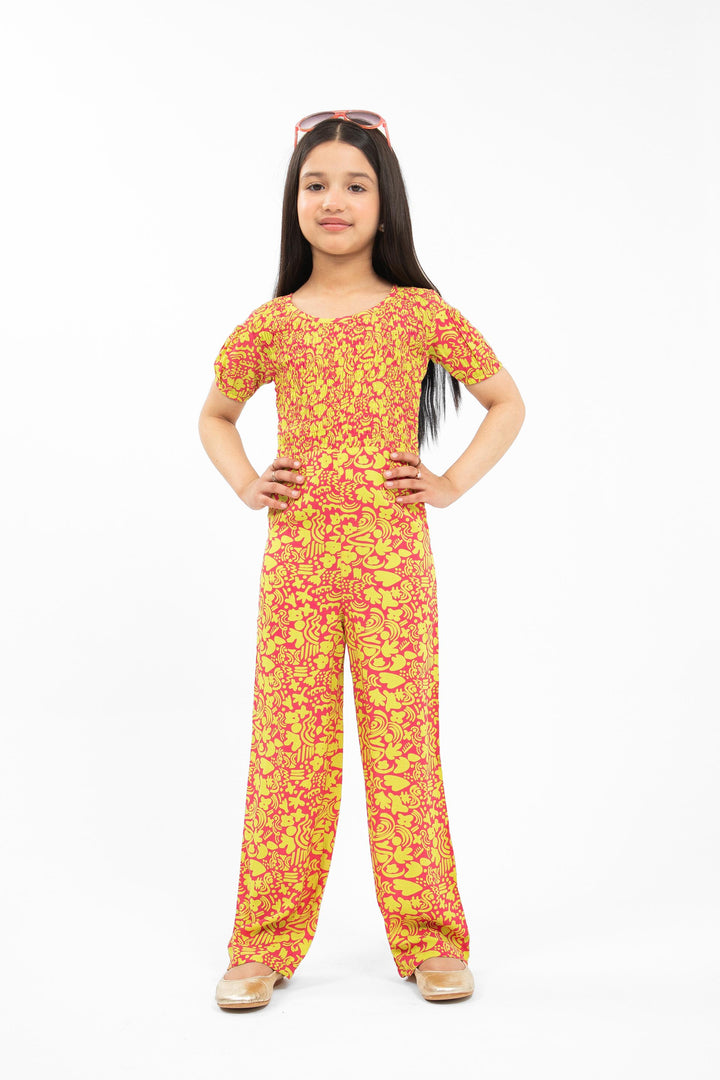 Smocked Jumpsuit Multi