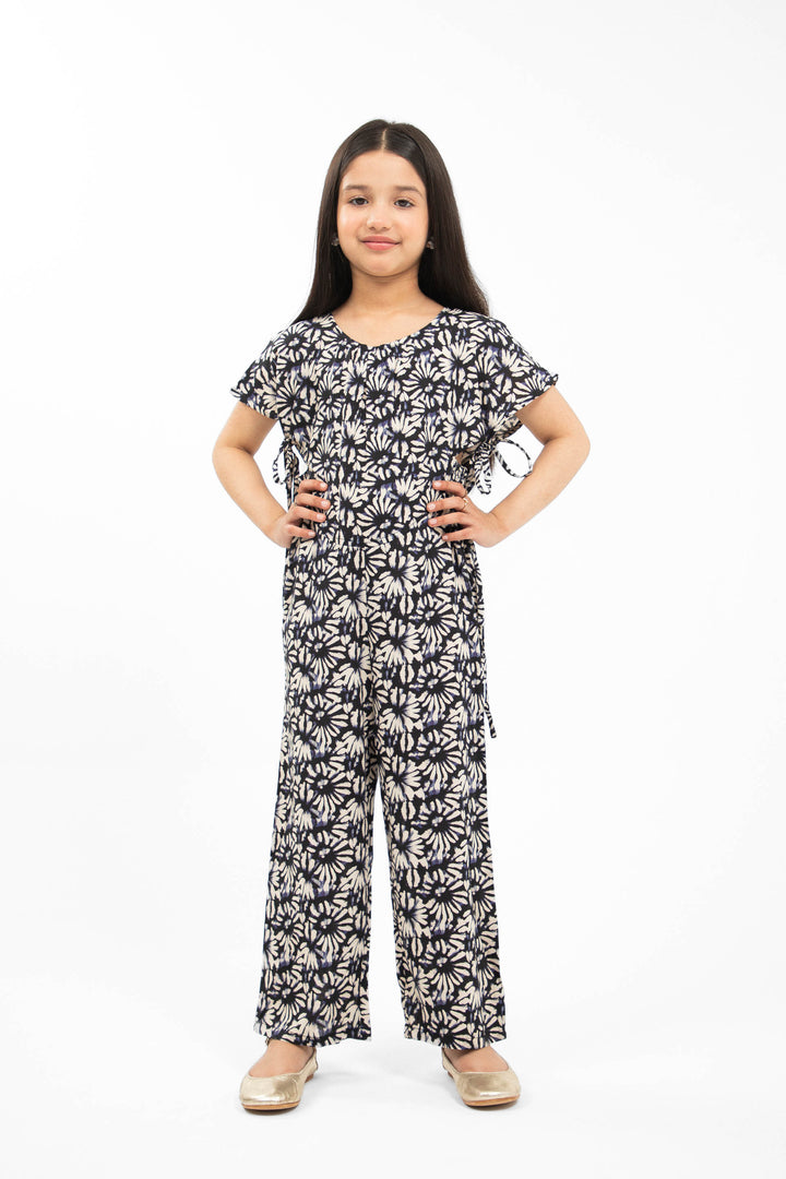 Tie Dye Jumpsuit White/Blue