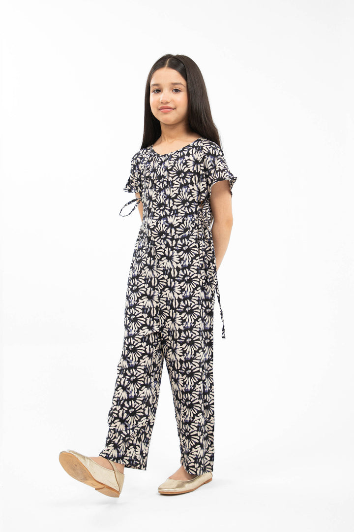 Tie Dye Jumpsuit White/Blue