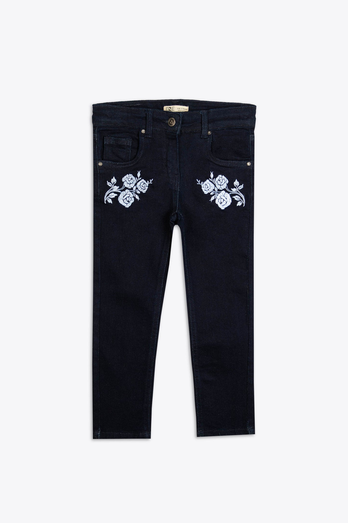 Embroidered Jeans Indigo