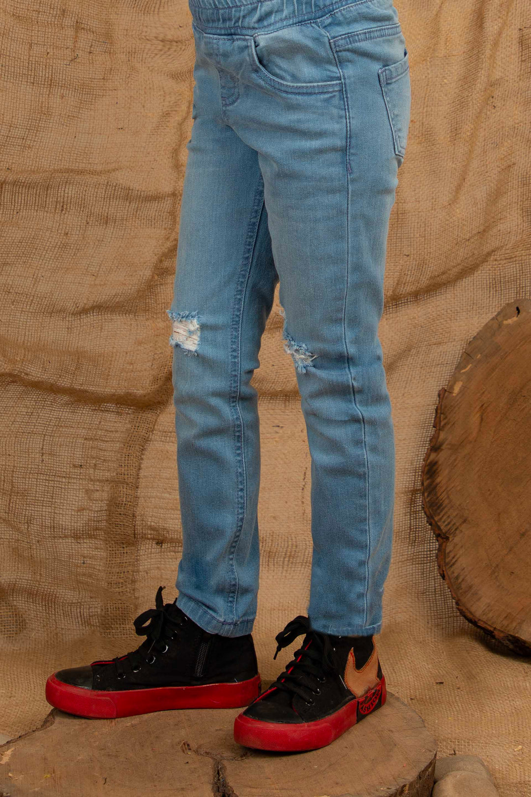 Ripped Jeggings Light Blue