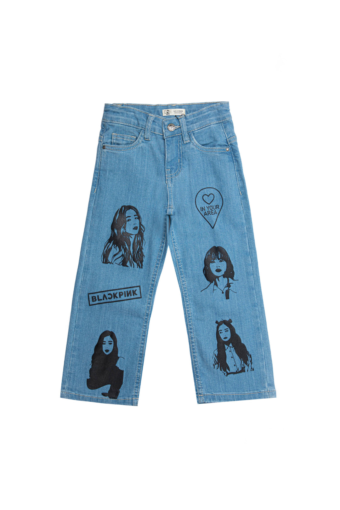 Printed Wideleg Blue
