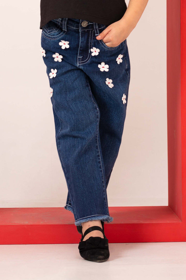 Floral Straight Jeans