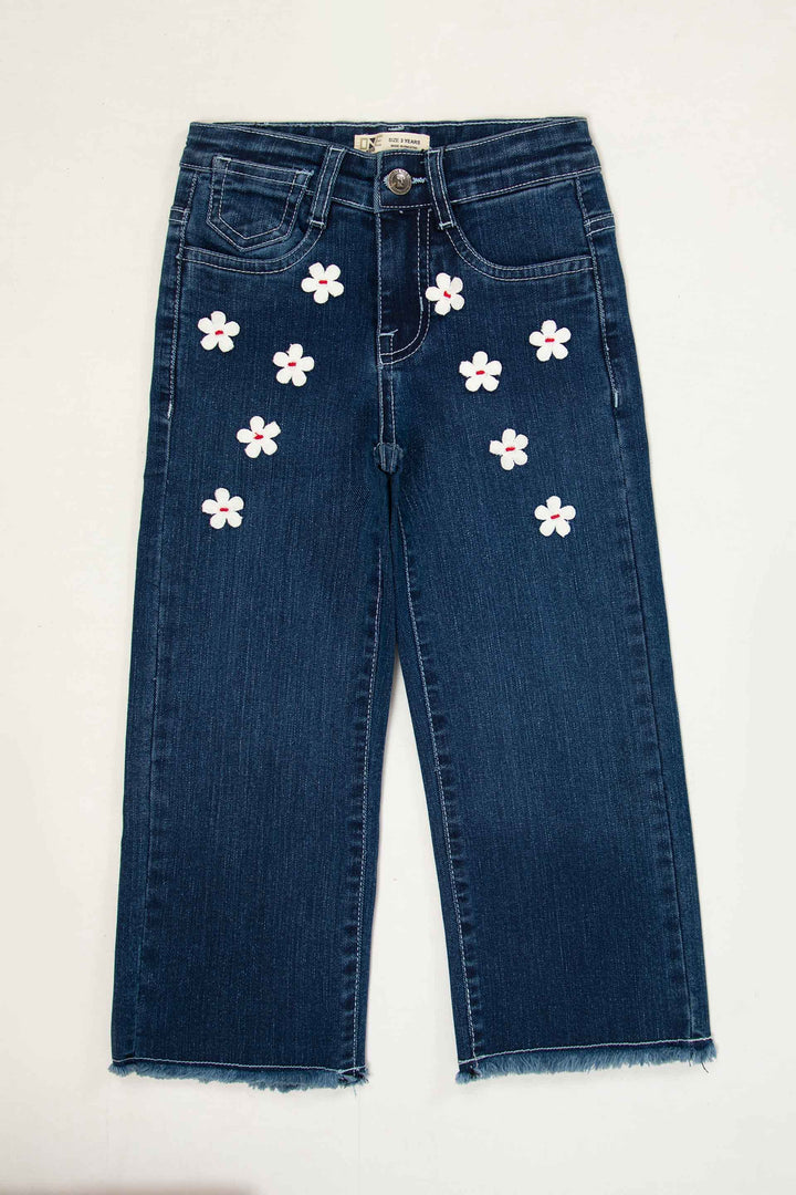 Floral Straight Jeans