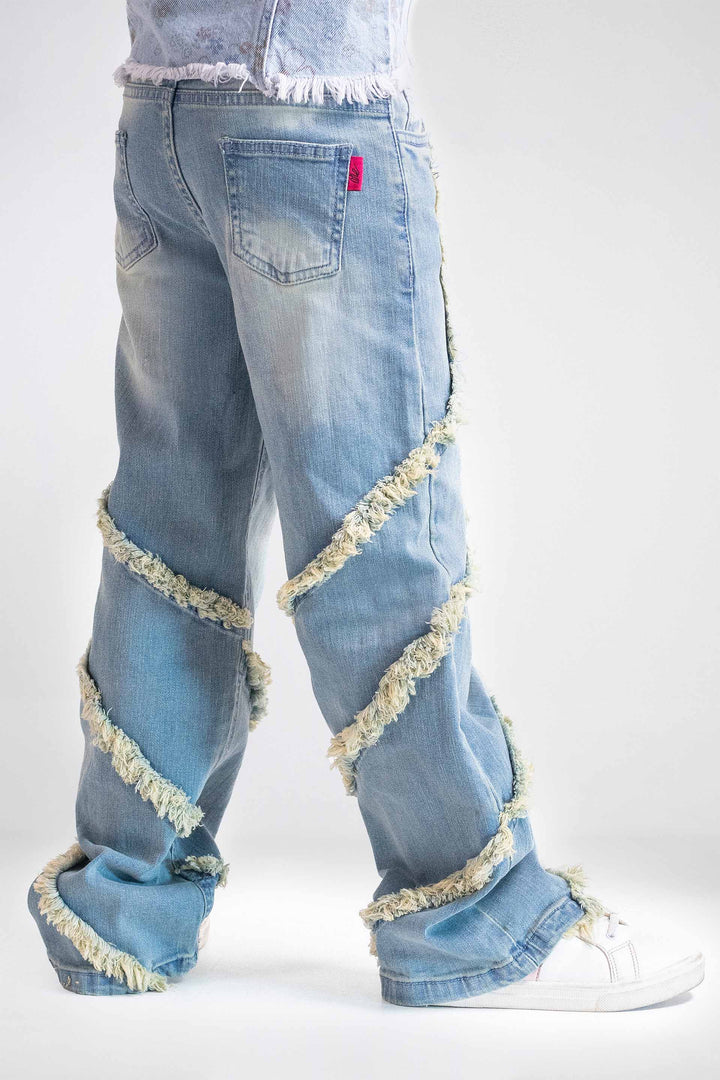Frayed Wide Leg