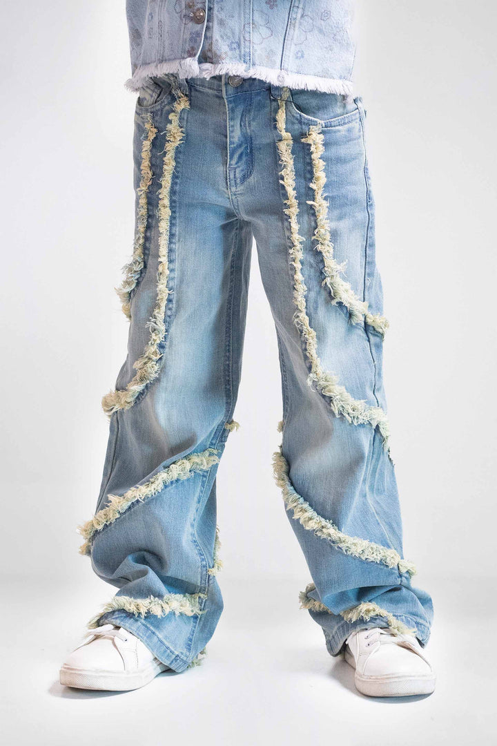 Frayed Wide Leg