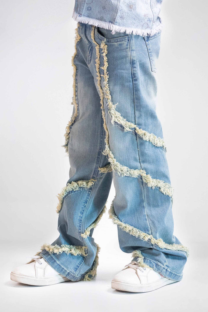 Frayed Wide Leg