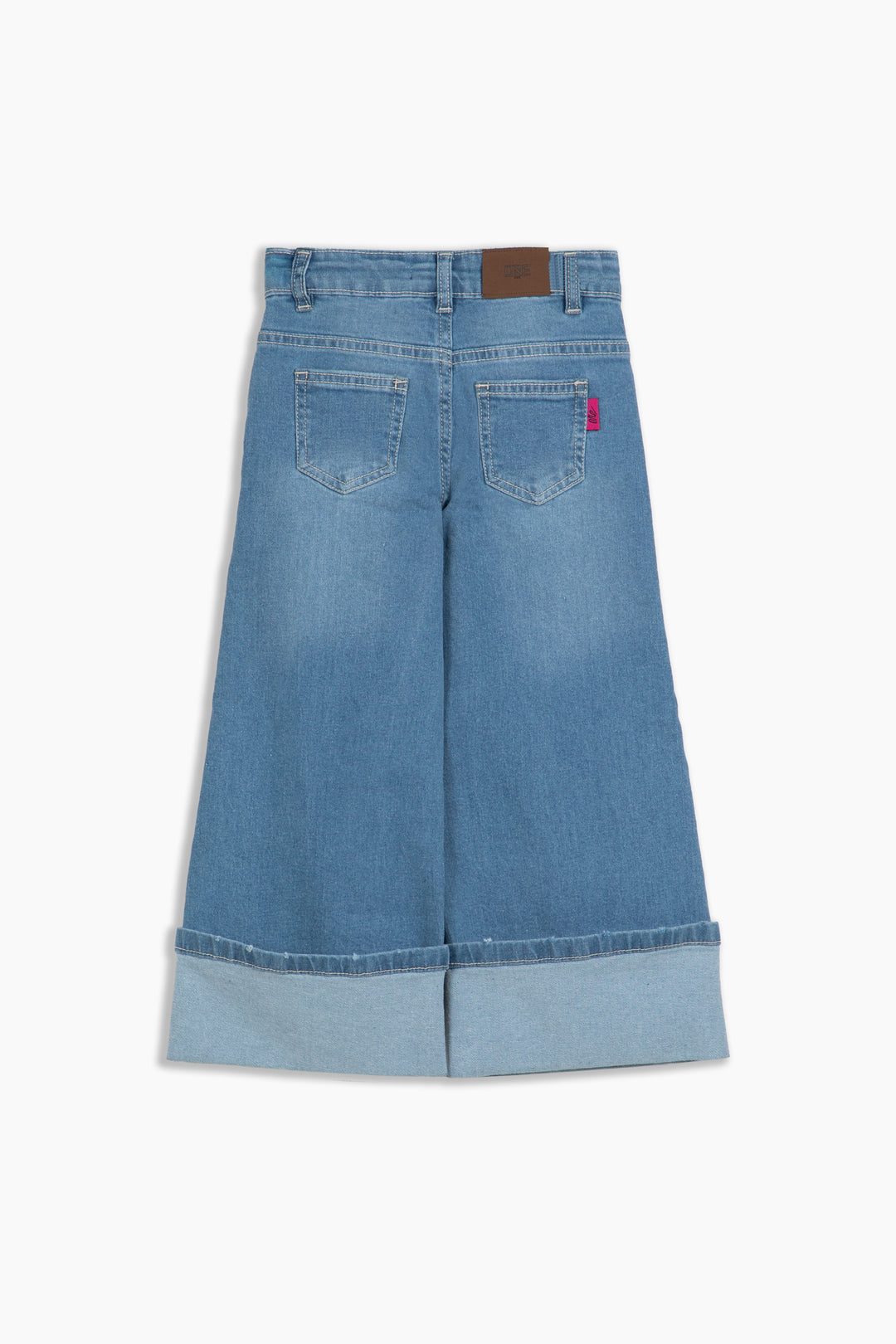 Folded Wide Leg Jeans