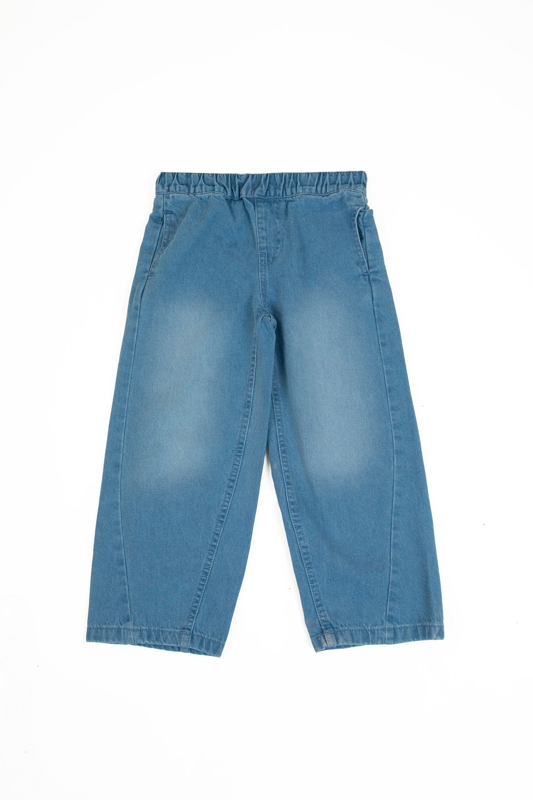 Paneled Barrel Jeans