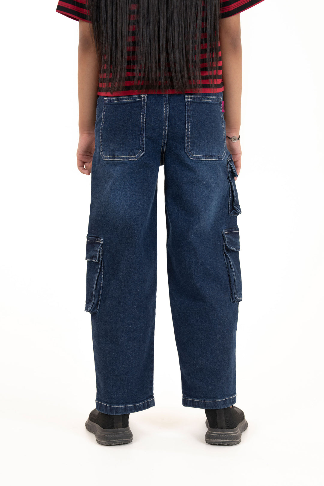 Washed Cargo Jeans