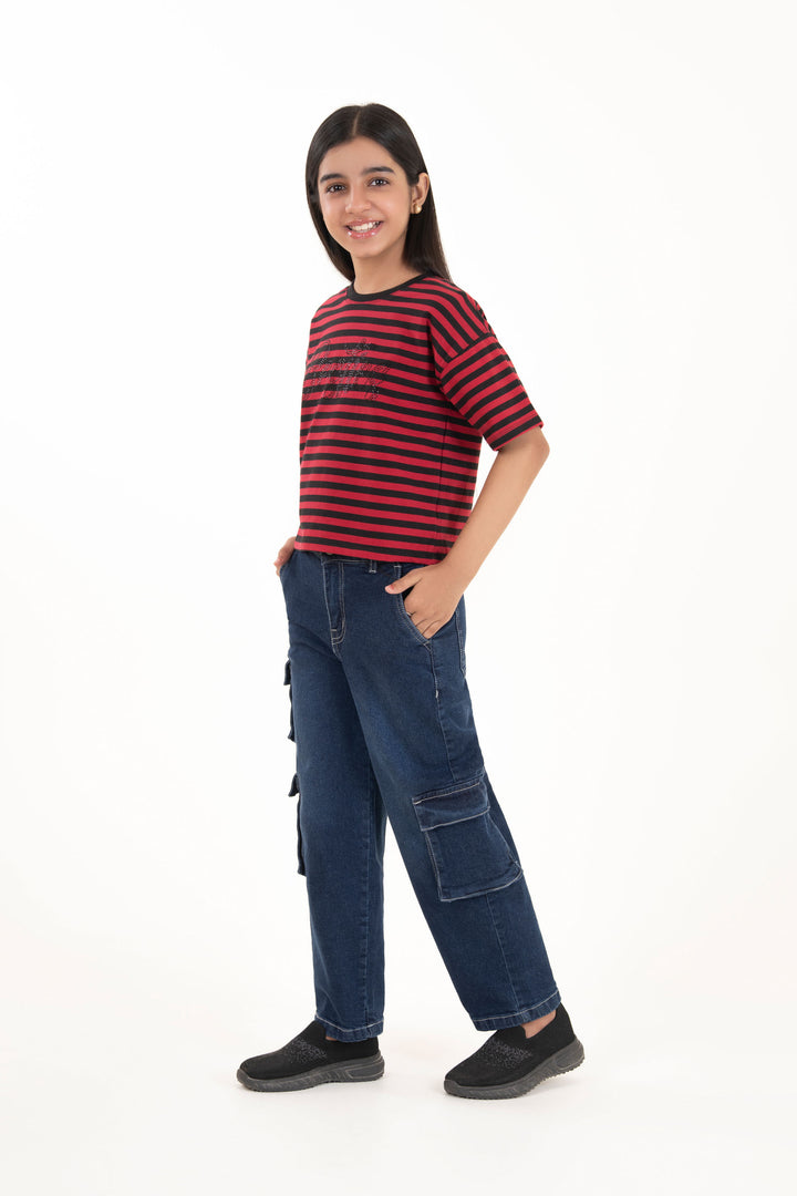 Washed Cargo Jeans