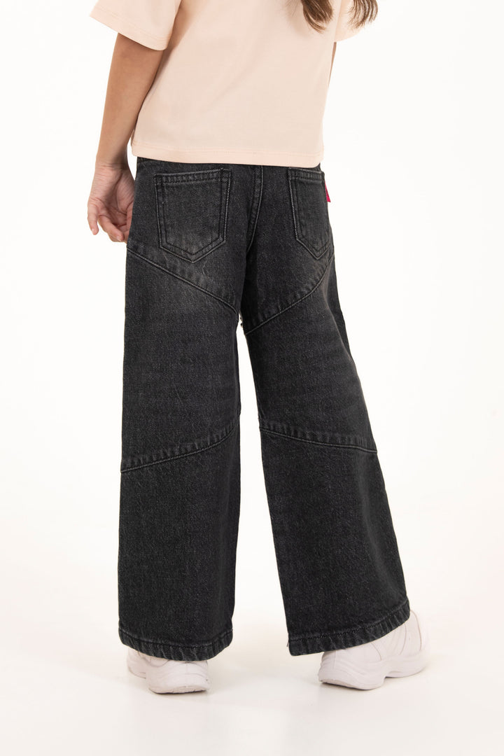 Studed Wide Leg Jeans