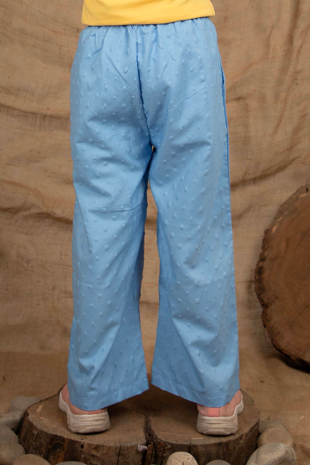 Textured Pants Blue