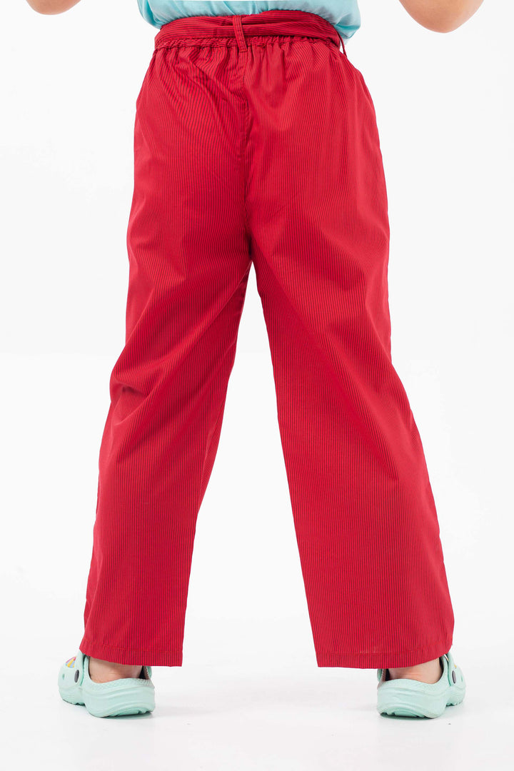 Tie Up Pants Red