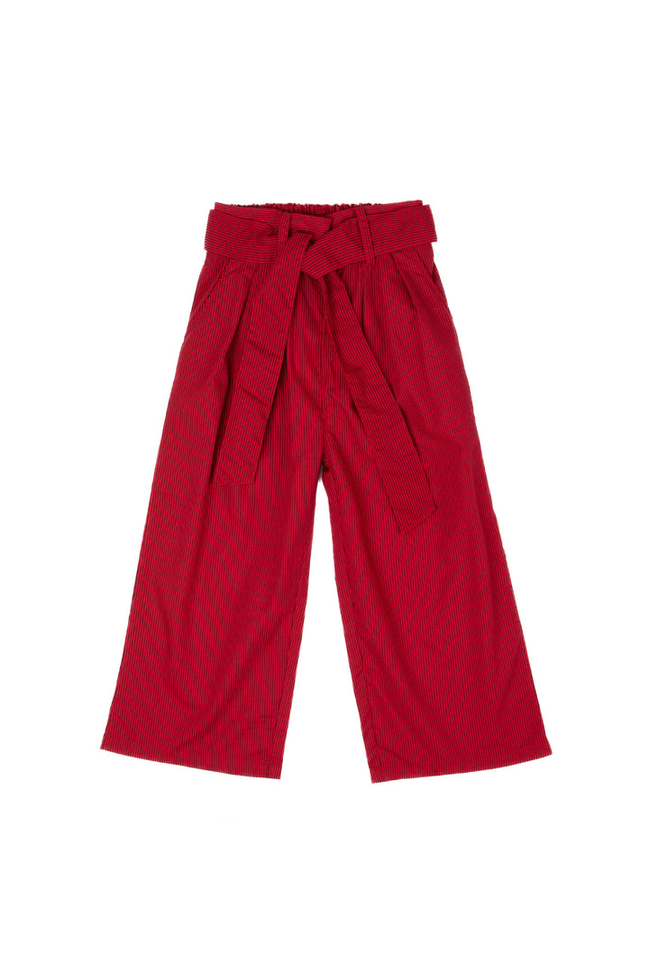 Tie Up Pants Red