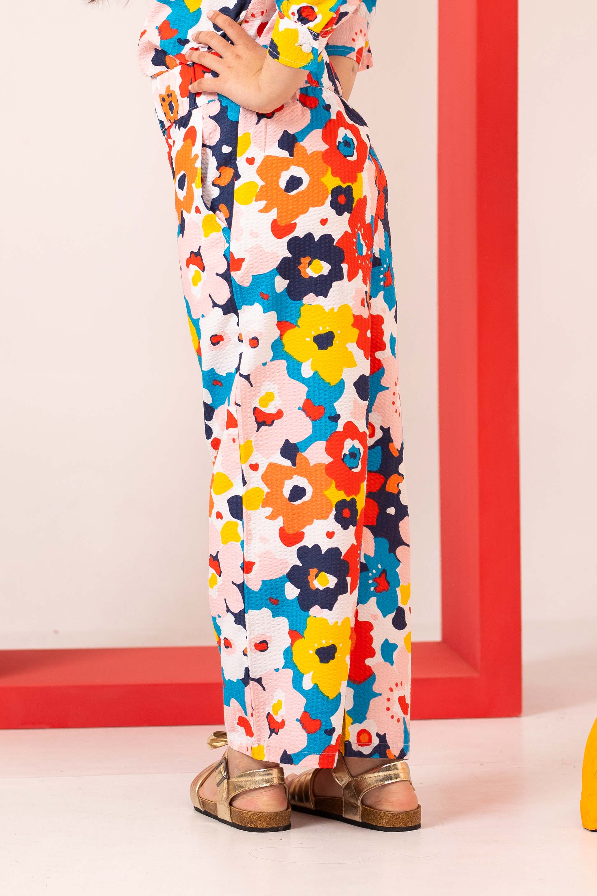 公式【1JINN STUDIO】Floral Print Cotton Pants Studio-23rdApr2024India-