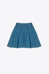 Pleated Skirt Blue