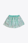 Embellished Skirt Sea Green