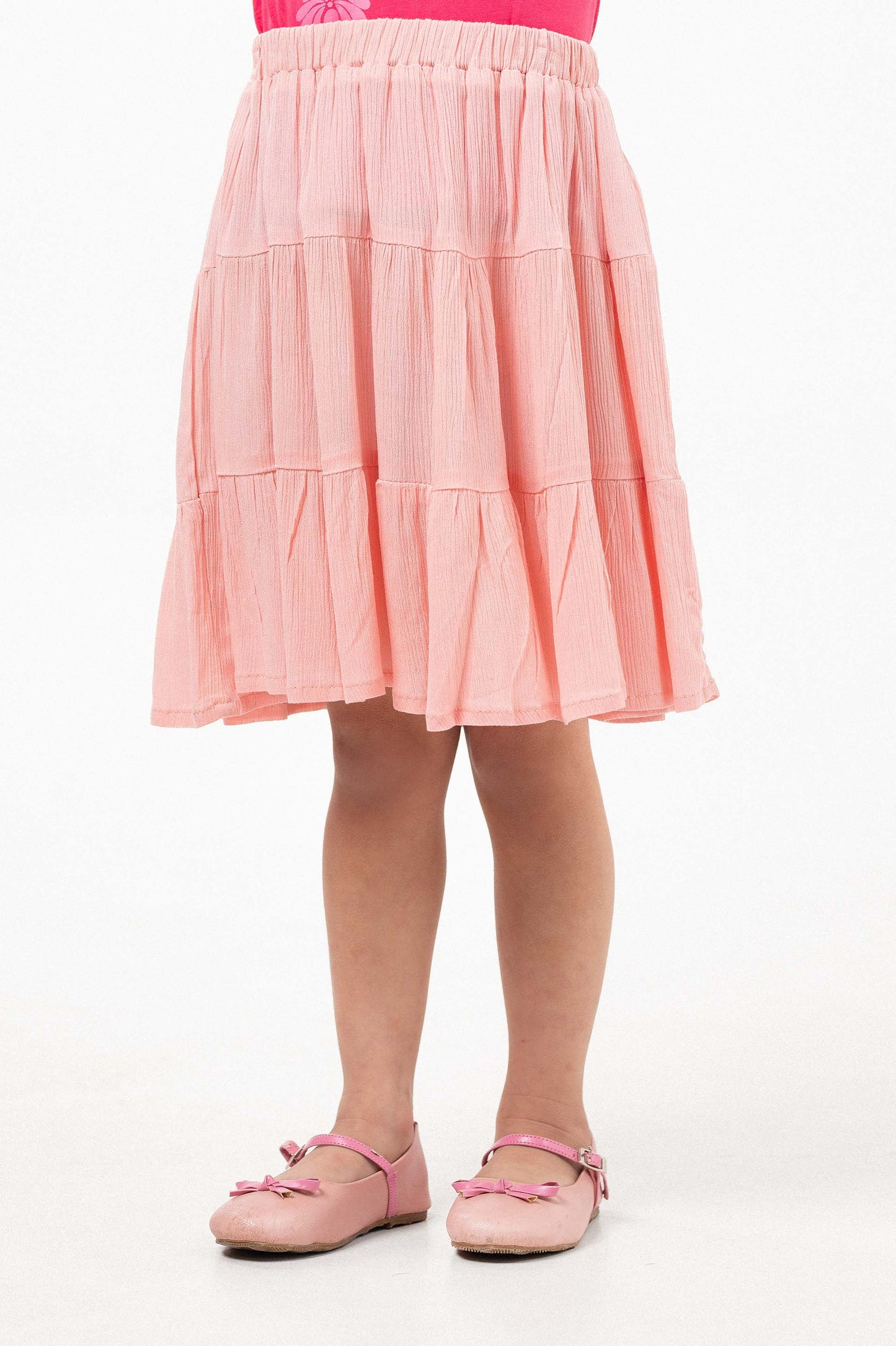 3-Tiered Skirt Peach