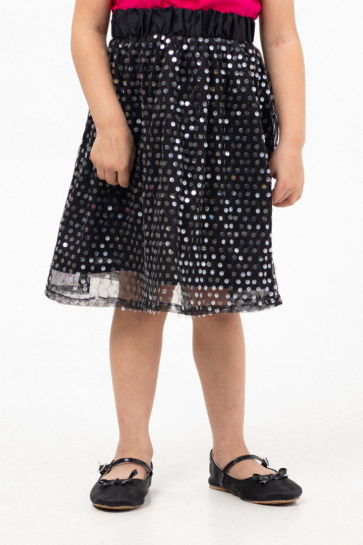 Sequined Skirt Black