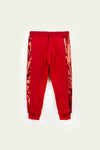 Sequined Track Pants Maroon