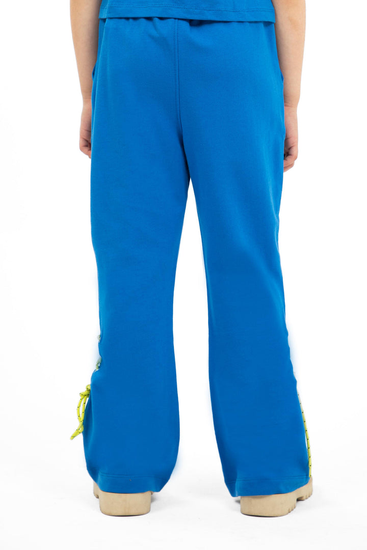 Criss Cross Trousers Blue