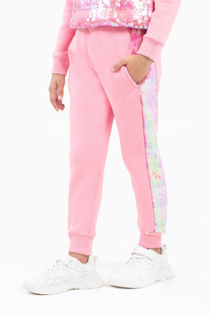 Sequined Track Pants