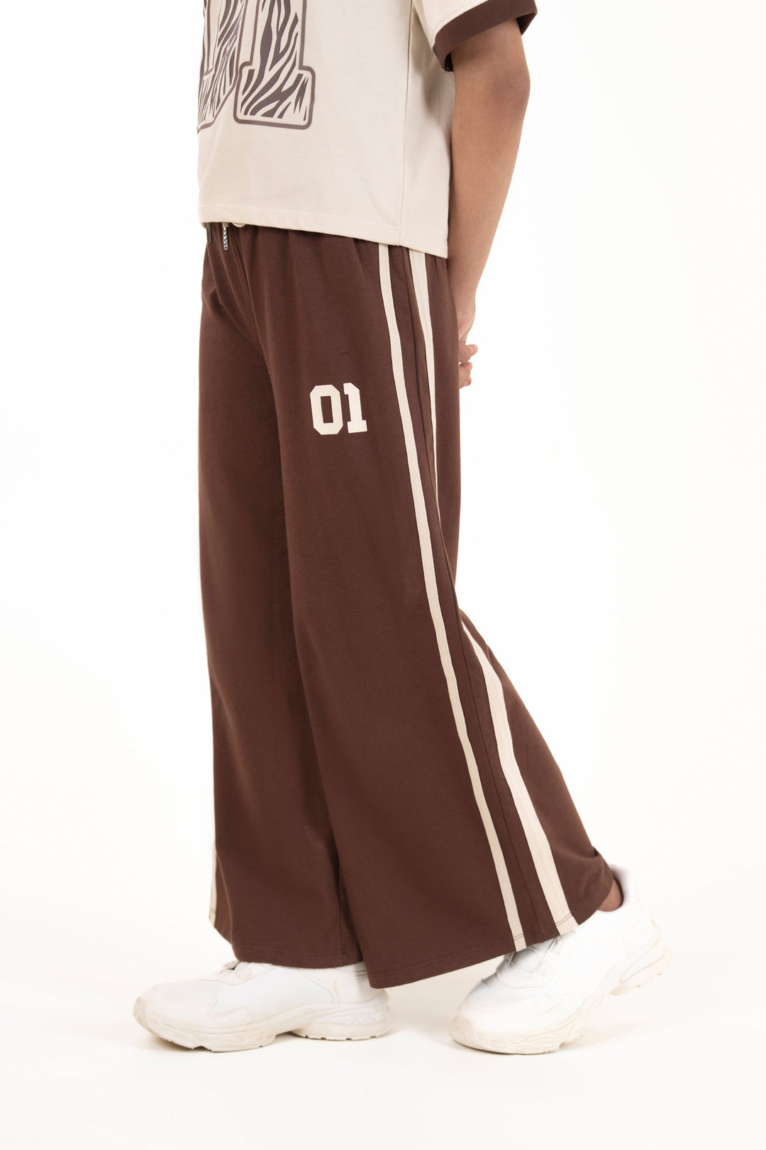 Taped Wide Leg Trousers