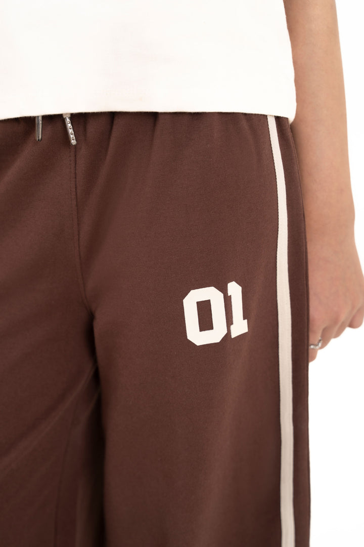 Taped Wide Leg Trousers
