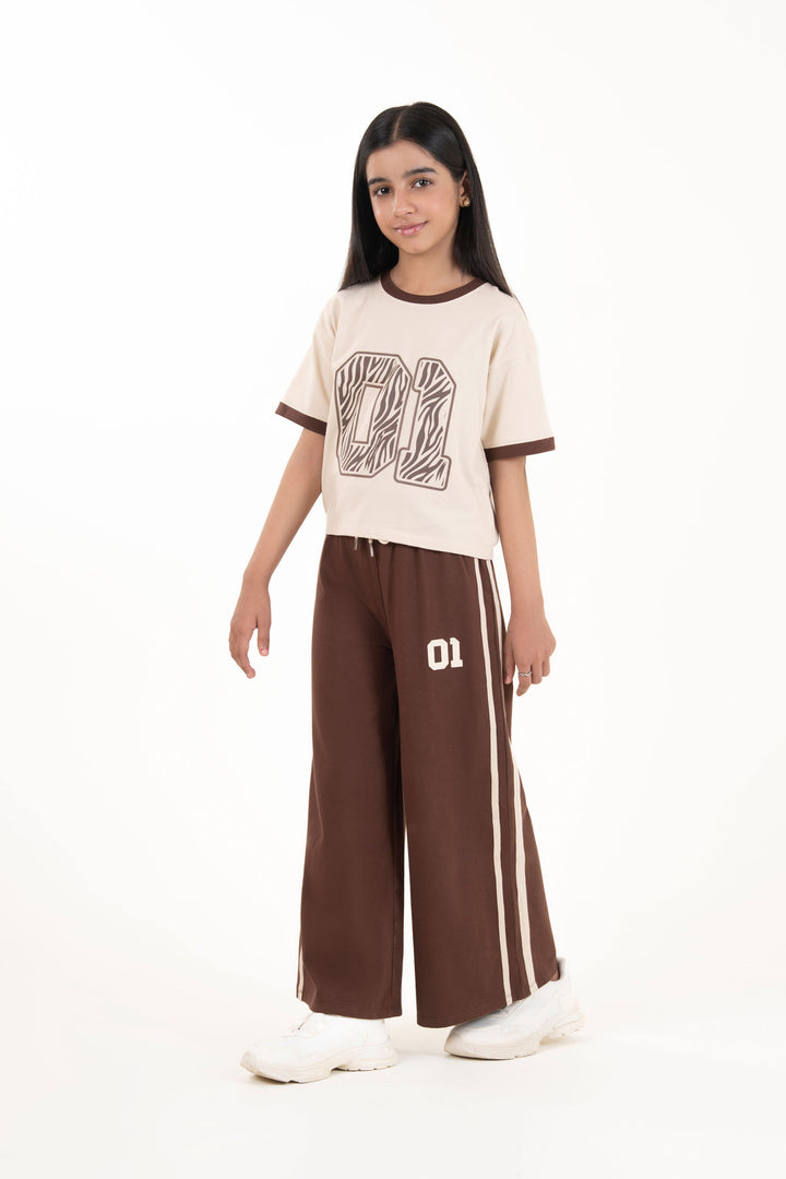 Taped Wide Leg Trousers