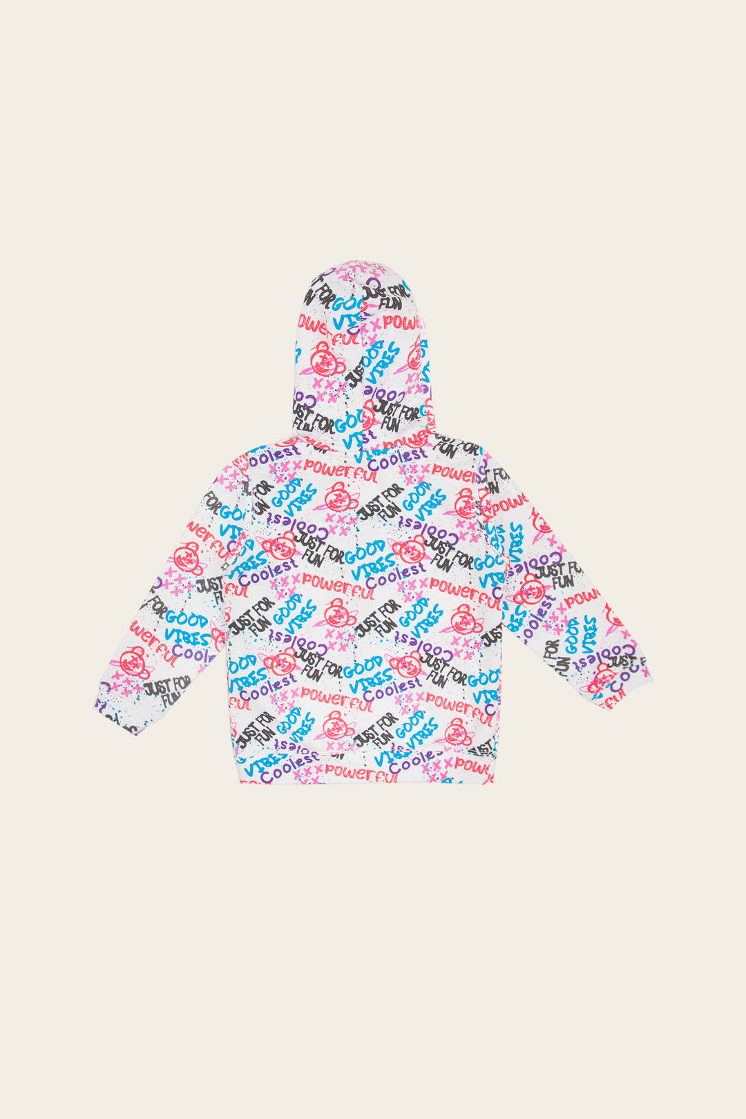 Graffiti Zipper Hoodie Multi