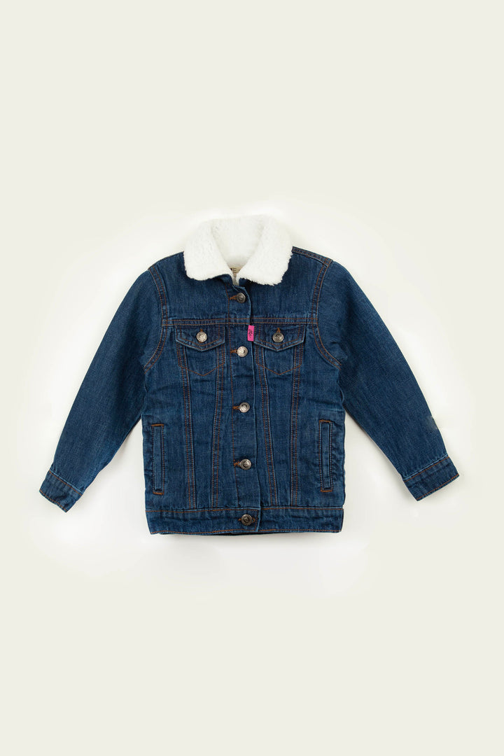 Denim Sherpa Jacket Indigo