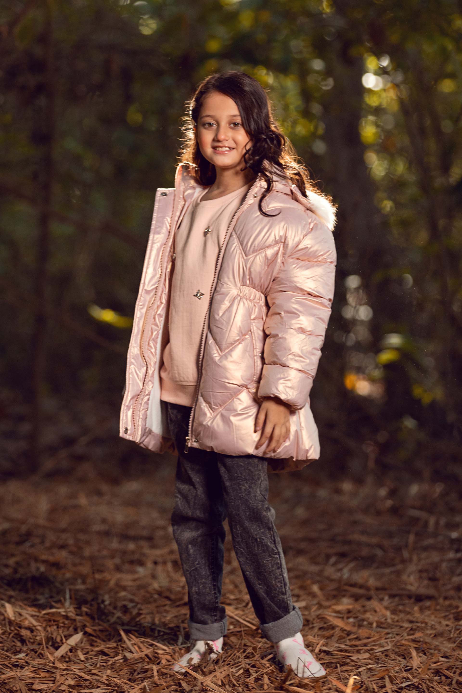 Rose gold cheap puffer coat