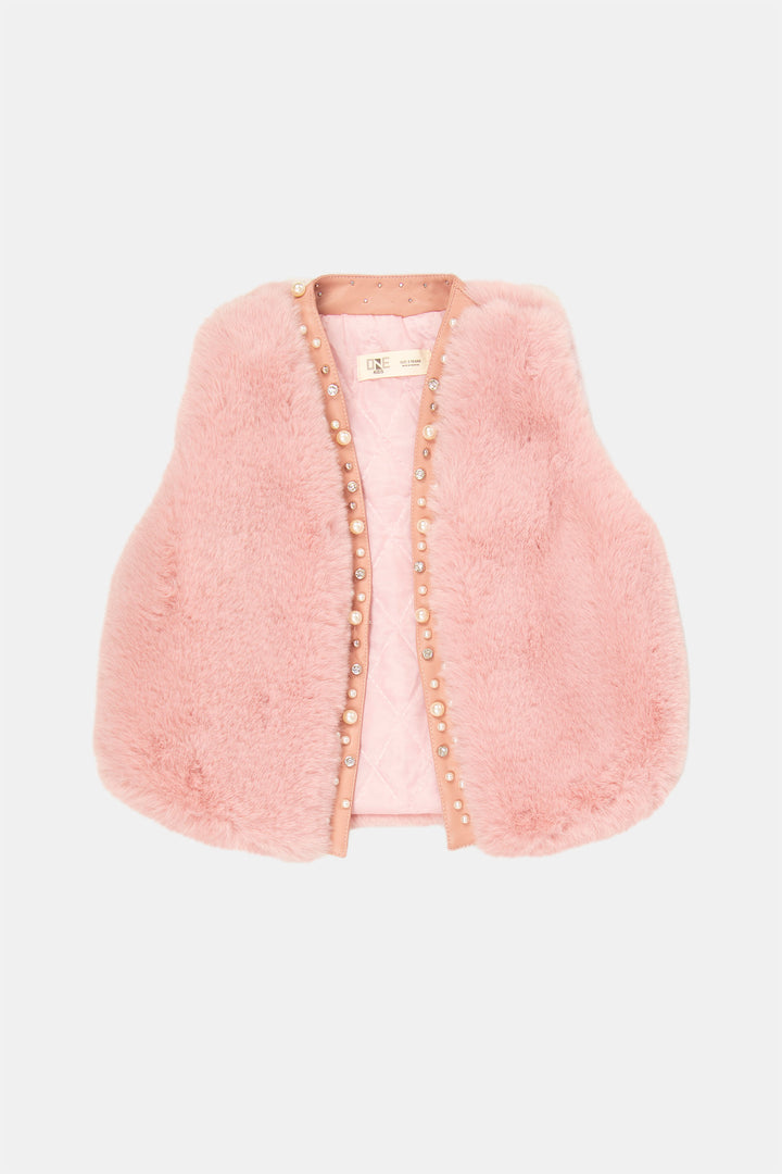 Sleeveless Fur Jacket