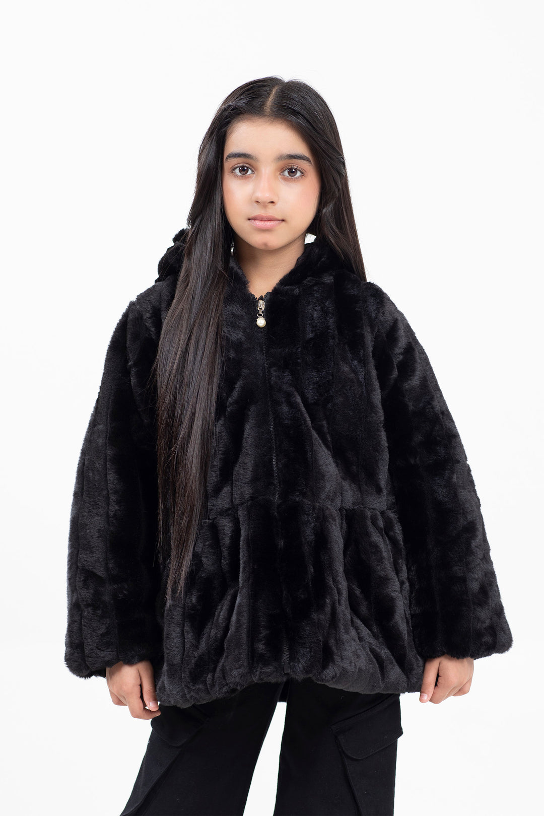 Hooded Fur Jacket