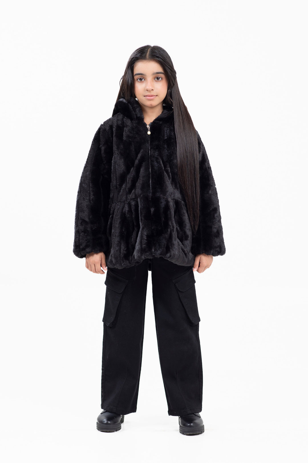 Hooded Fur Jacket
