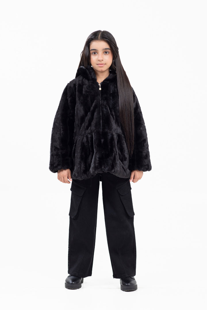 Hooded Fur Jacket