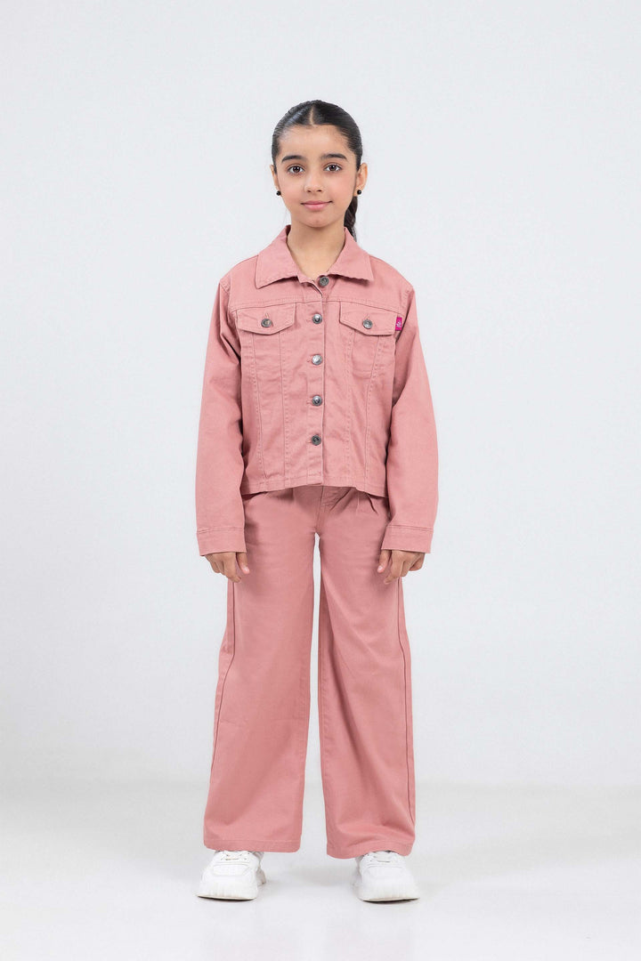 Cropped Twill Jacket