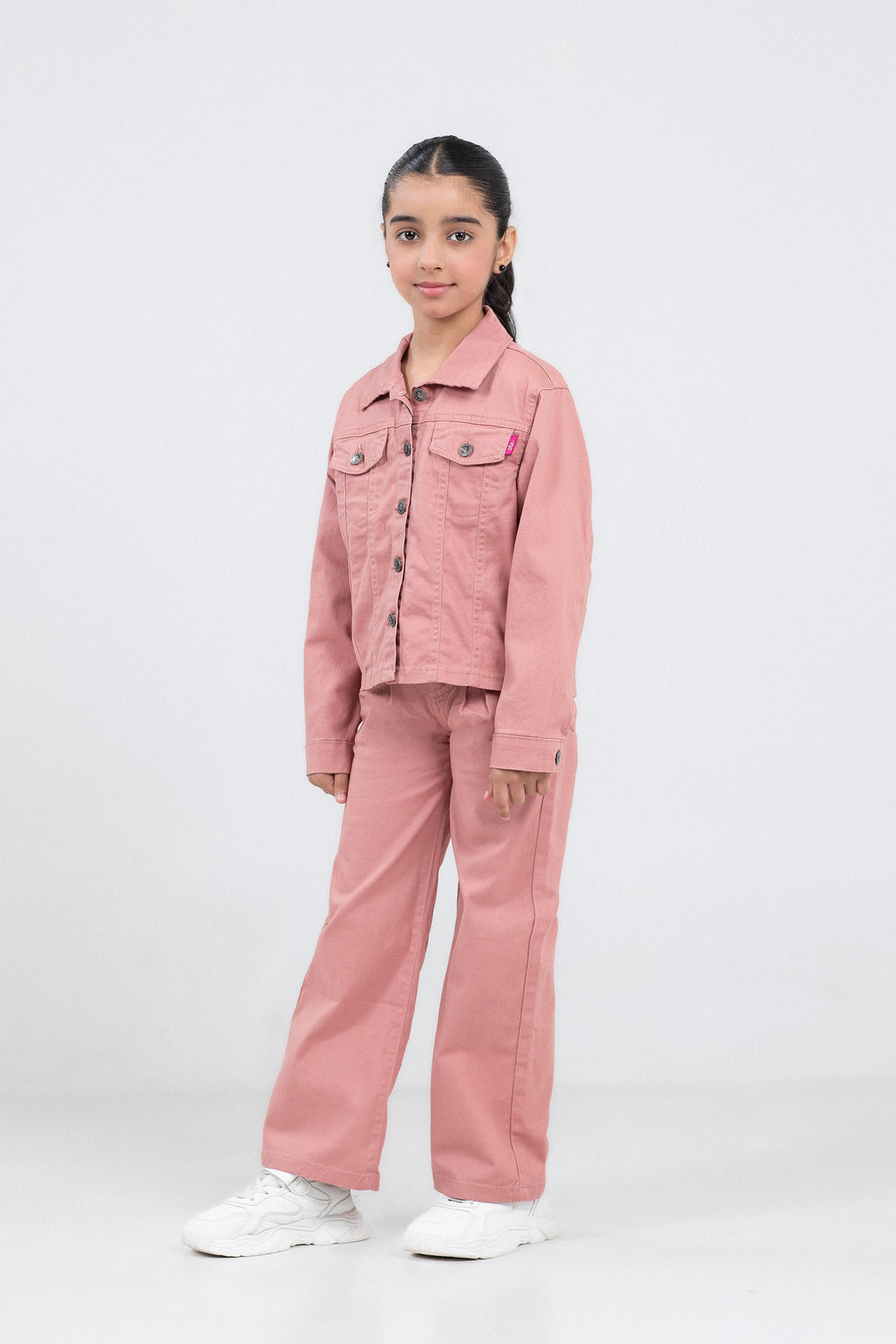 Cropped Twill Jacket