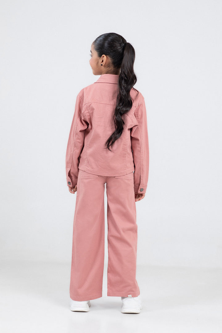 Cropped Twill Jacket